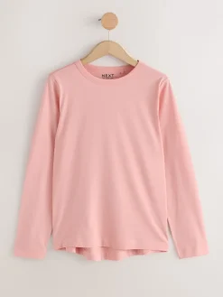 Next Green/Purple/Blue/Ecru/Pink 100% Cotton Long Sleeve T-Shirts 5 Pack Sale