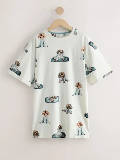 Next Grey Charlie The Cockapoo Cotton Nightie Outlet