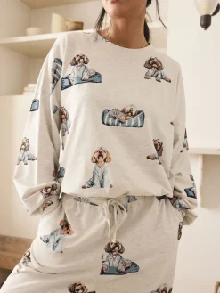 Next Grey Charlie The Cockapoo Long Sleeve Pyjamas Best