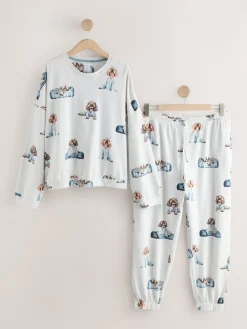 Next Grey Charlie The Cockapoo Long Sleeve Pyjamas Best