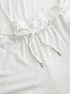 Next Cosy Short Sleeve Pyjamas Grey Hot