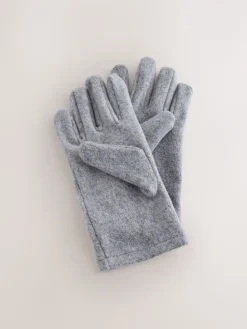 Next Grey Fleece Gloves Hot
