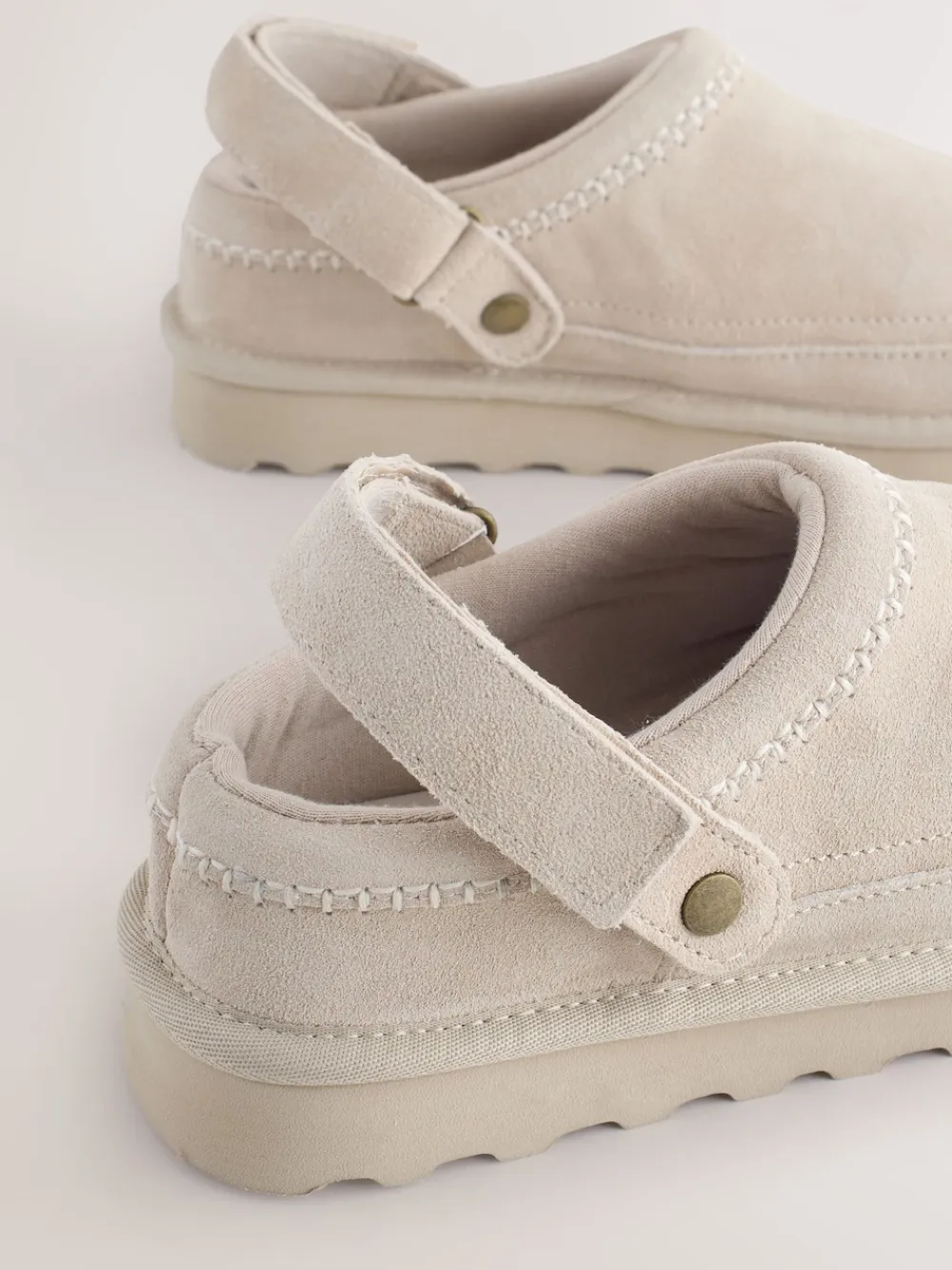 Next Forever Comfort® Chunky Sole Footbed Clogs Grey Outlet