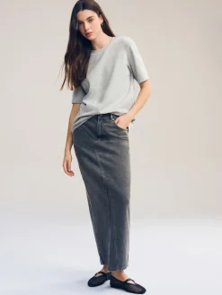 Next Grey Heavyweight Short Sleeve Crew Neck T-Shirt