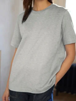 Next Grey Heavyweight Short Sleeve Crew Neck T-Shirt