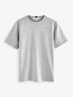 Next Grey Heavyweight Short Sleeve Crew Neck T-Shirt