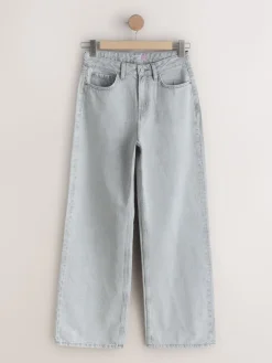 Next Hourglass Wide Leg Jeans Grey New