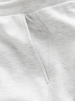 Next Premium Wide Leg Jersey Joggers Grey Marl Clearance