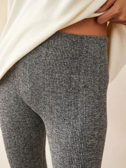 Next Grey Marl Ribbed Seamless High Waist Leggings Best