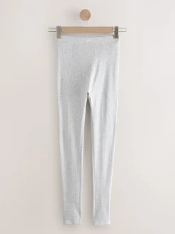 Next Thermal Maximum Warmth Cosy Pointelle Leggings Grey Marl Sale