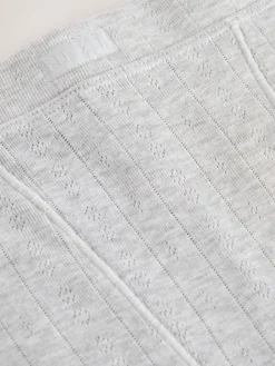 Next Thermal Maximum Warmth Cosy Pointelle Leggings Grey Marl Sale