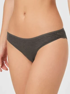 Next Grey Marl/Pink/Plum Bikini Cotton Lace Knickers 4 Pack New