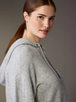 Next Grey Maternity Knitted Hoodie Best