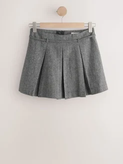 Next Grey Mini Kilt Skirt With Wool Best