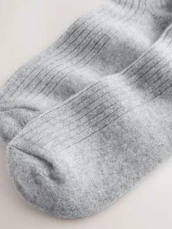 Next Grey N. Premium Thermal Containing Cashmere Ankle Socks 1 Pack Outlet