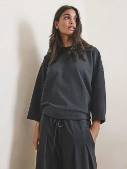 Next Grey N.Premium Brushed Wide Sweatshirt Outlet