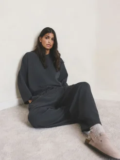 Next N.Premium Wide Leg Joggers Grey Online