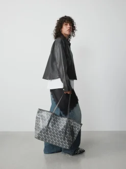 Next Grey Printed Shoulder Bag New