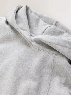 Next Relaxed Fit Heavyweight Longline Hoodie Grey Outlet
