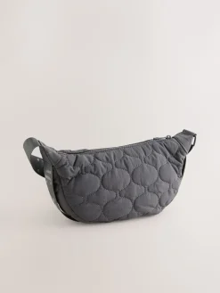Next Grey Self. Nylon Sling Bag