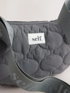 Next Grey Self. Nylon Sling Bag