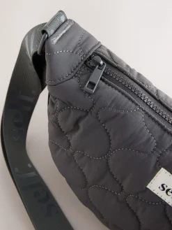 Next Grey Self. Nylon Sling Bag