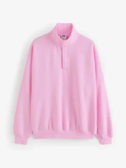 Gym + Coffee Womens Snap Collar Sierra Sweatshirt Pink Online