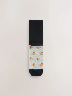 Next Hamish Highland Cow Footbed Ankle Socks 5 Pack Clearance