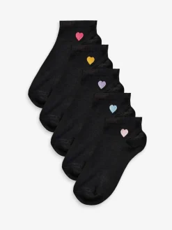 Next Motif Trainer Socks 5 Pack Heart Discount