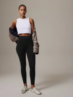 Next High Waist Black Full Length Leggings Clearance