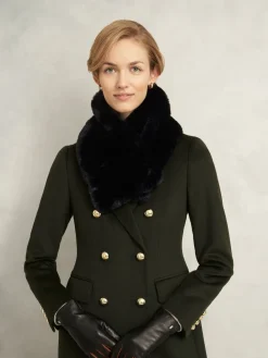 Hobbs Black Christie Fur Scarf Discount