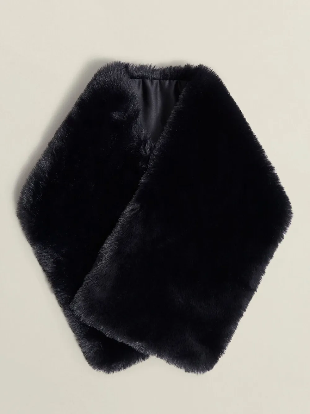 Hobbs Black Christie Fur Scarf Discount