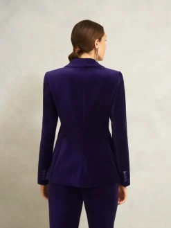 Hobbs Purple Heather Velvet Jacket Sale