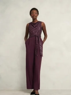 Hobbs Red Zuri Jumpsuit Sale