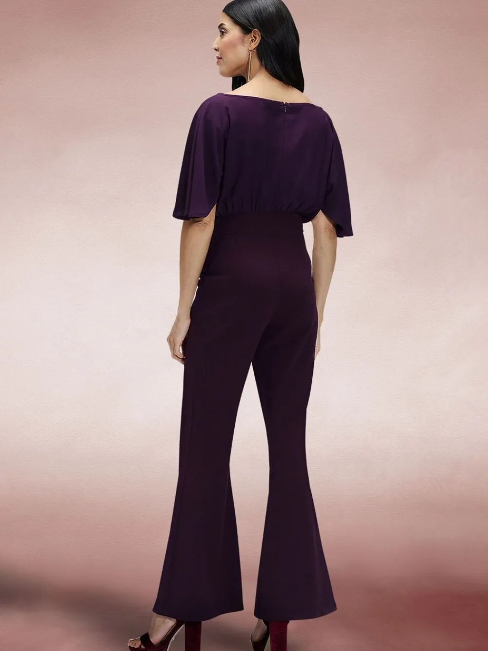 Hot Squash Purple Drop Shoulder Jumpsuit Best