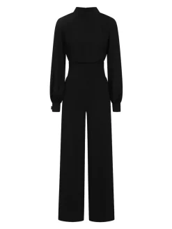 Hot Squash HotSquash Wide Leg Jumpsuit With Blouson Sleeve
