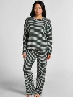 Hunkemoller Cotton Jersey Pyjamas Set Green Hot