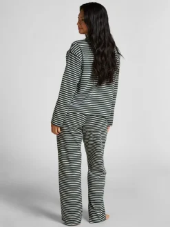 Hunkemoller Cotton Jersey Pyjamas Set Green Hot