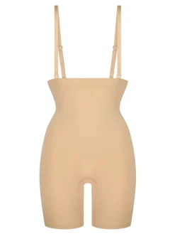 Hunkemoller Seamless Enhancing Thigh Slimming Shapewear 100% Cotton Bodysuit Cream Best