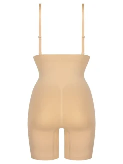 Hunkemoller Seamless Enhancing Thigh Slimming Shapewear 100% Cotton Bodysuit Cream Best