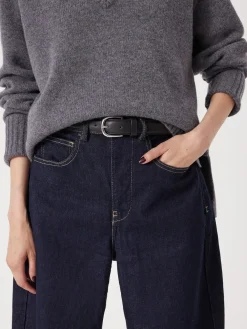 Hush Black Polly Leather Belt Hot