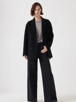 Hush Pure Wool Double Faced Blazer Black Hot