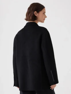 Hush Pure Wool Double Faced Blazer Black Hot