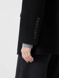 Hush Pure Wool Double Faced Blazer Black Hot