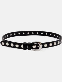 Hush Black Seren Studded Leather Belt Discount