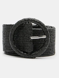 Hush Wrenley Woven Belt Black Best