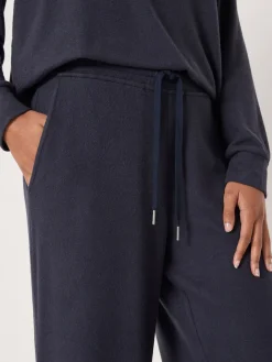 Hush Elle Supersoft Wide Leg Joggers Blue New