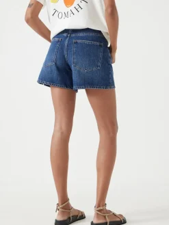 Hush Essential Denim Shorts Blue New