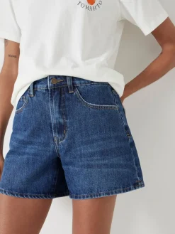 Hush Essential Denim Shorts Blue New