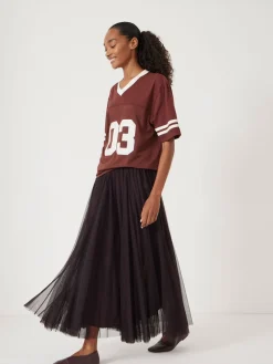 Hush Millie Godet Skirt Brown Outlet